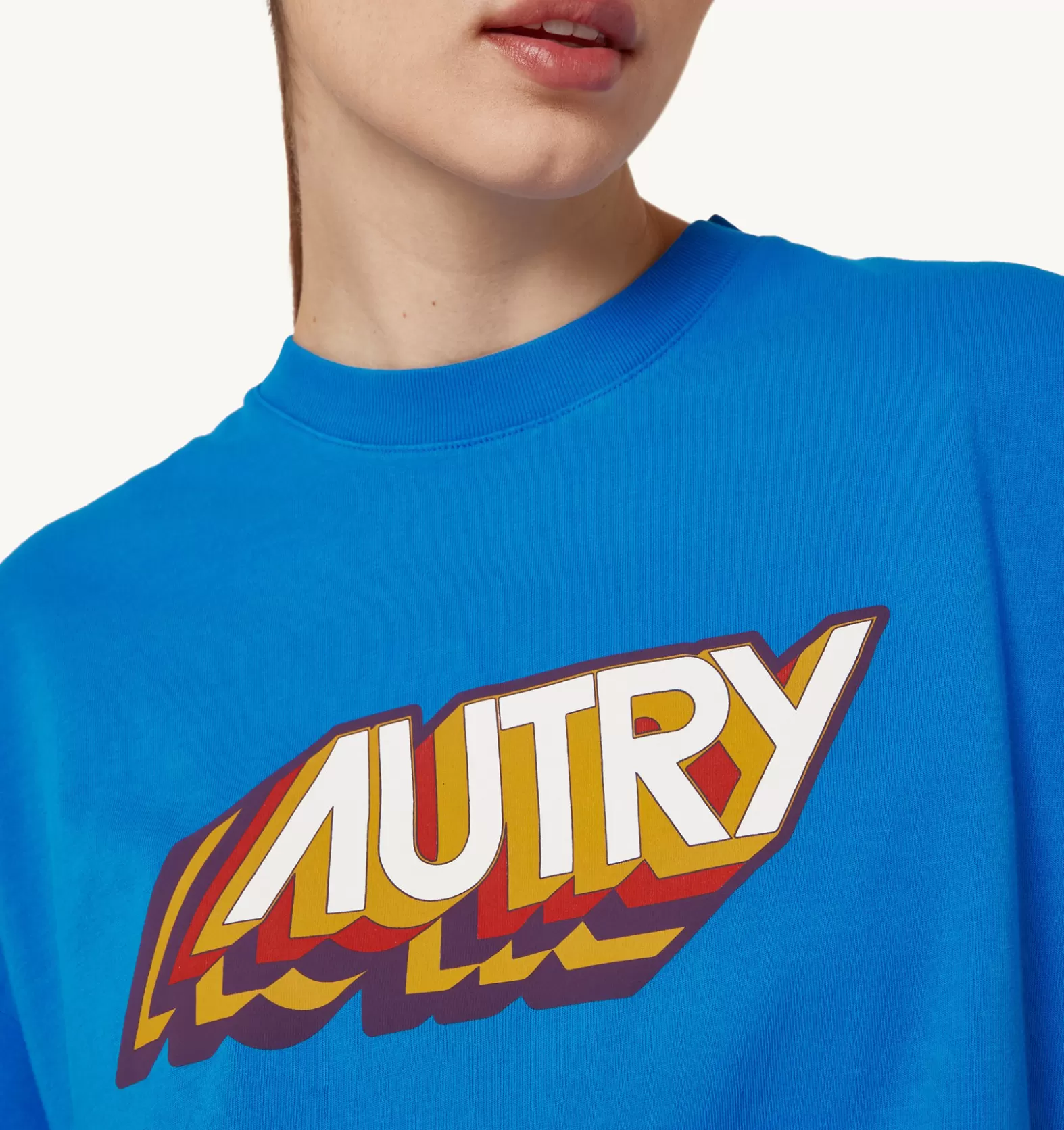 Top^AUTRY Aerobic Logo T-Shirt Color Bluette