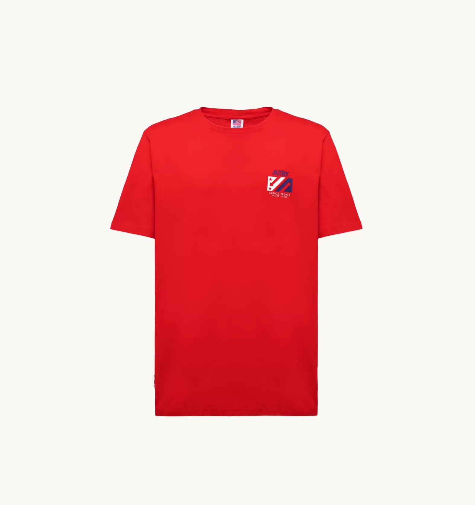 Top^AUTRY Iconic Crew Neck T-Shirt Color Red