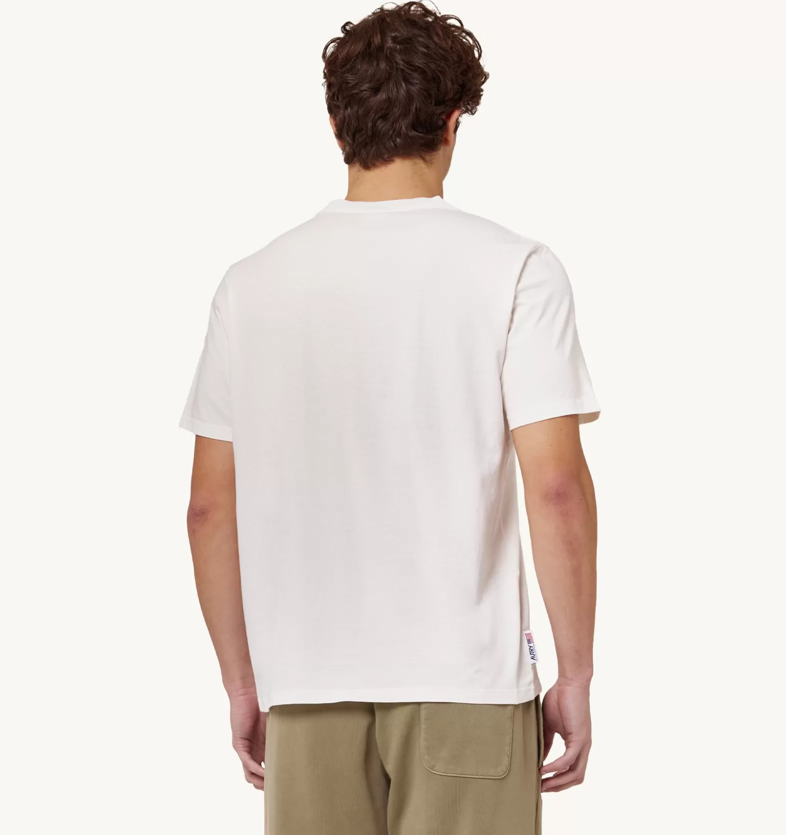 Top^AUTRY Iconic Logo Crew Neck T-Shirt Color White