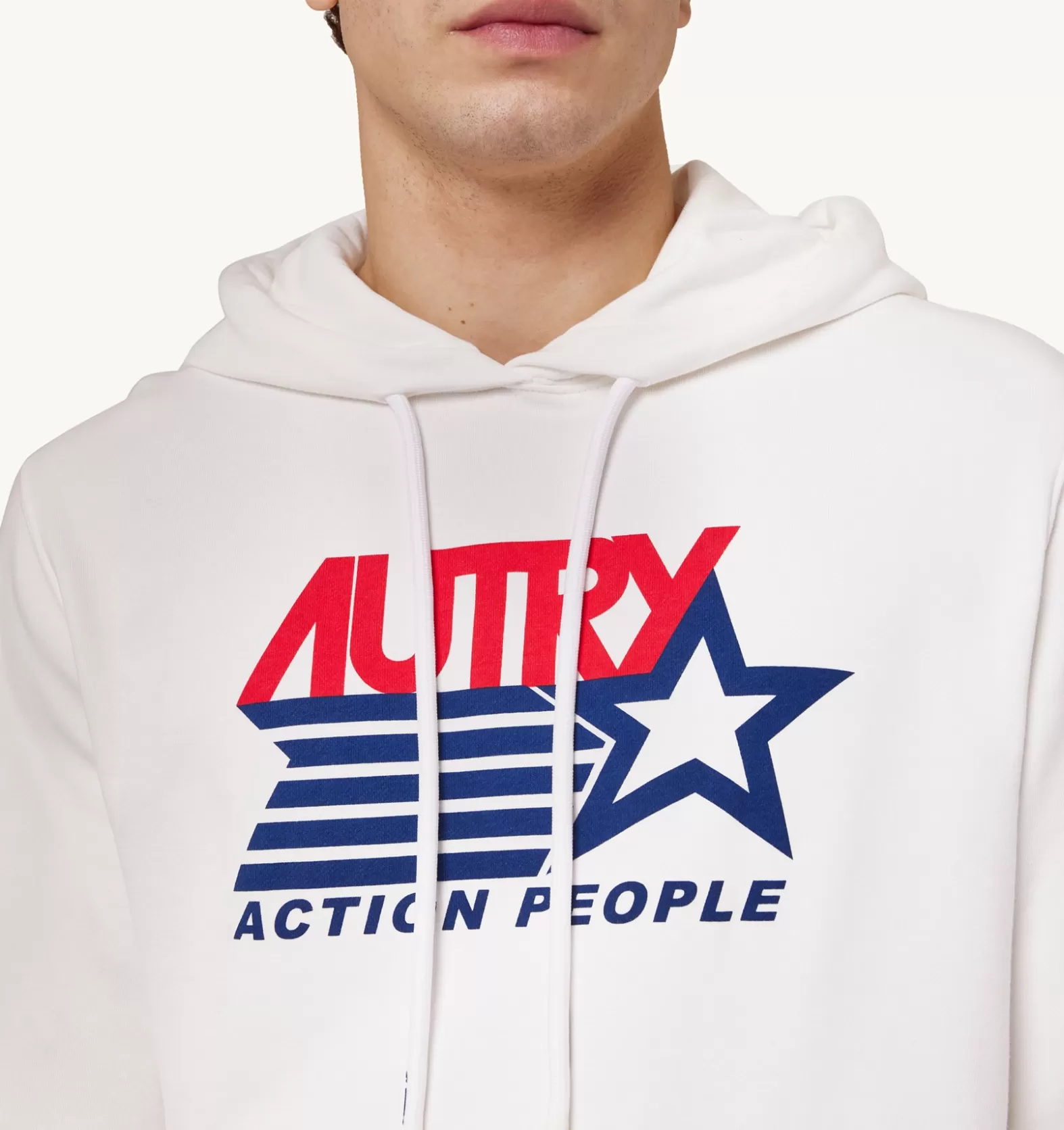 Top^AUTRY Iconic Logo Hooded Sweatshirt Color White