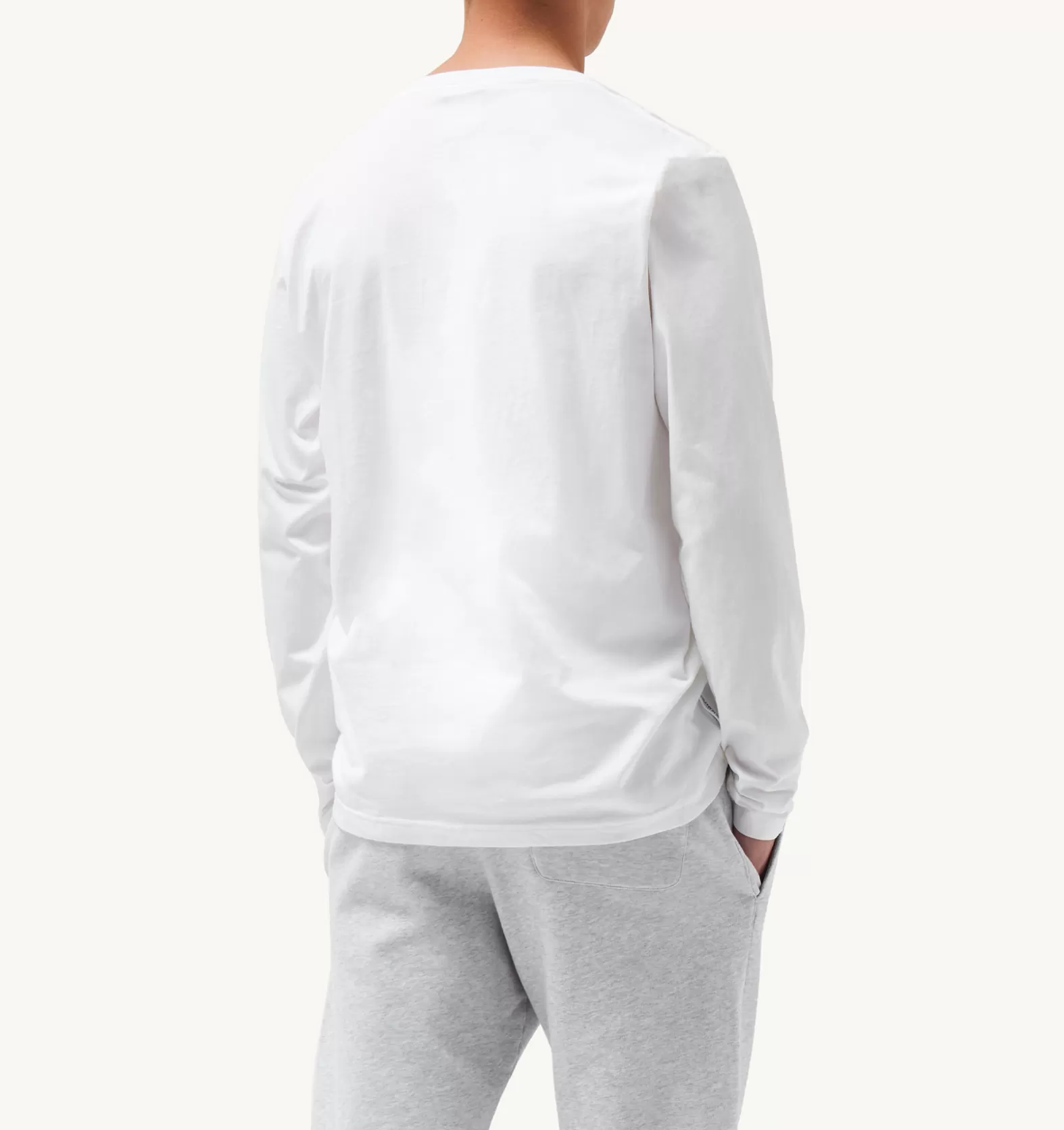 Top^AUTRY Iconic Logo Long Sleeve Crew Neck T-Shirt Color White