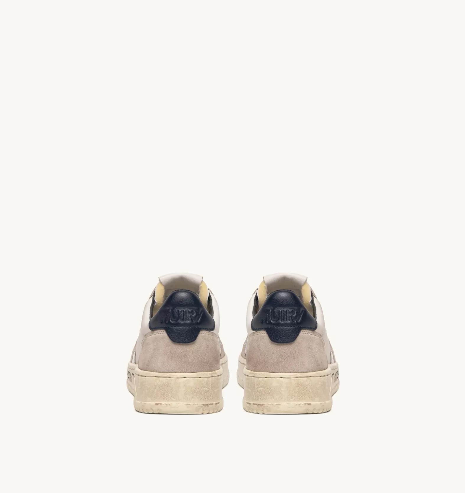 Medalist^AUTRY Medalist Low Sneakers In Leather And Suede White And Blue