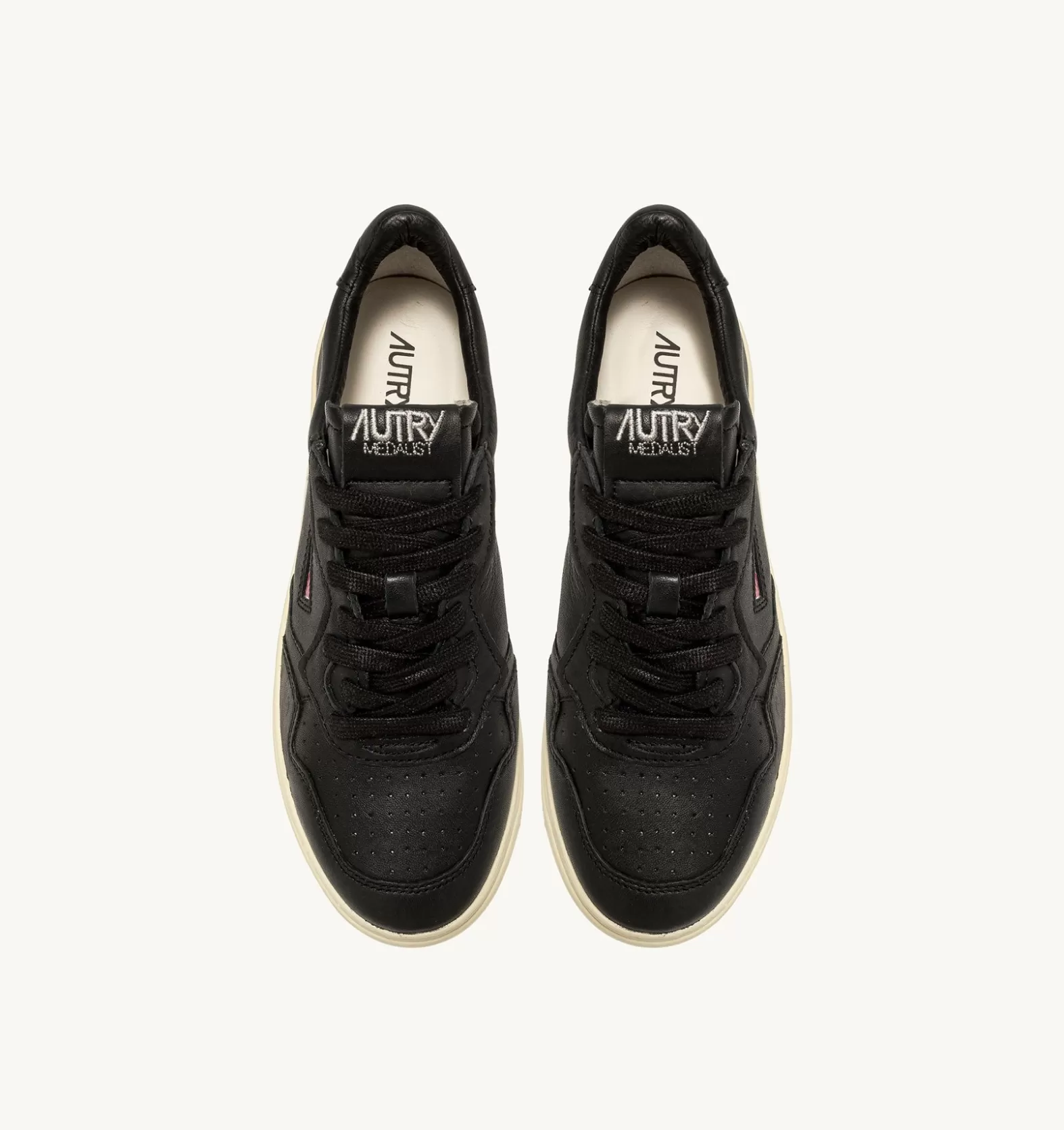 Medalist^AUTRY Medalist Low Sneakers In Soft Goatskin Color Black