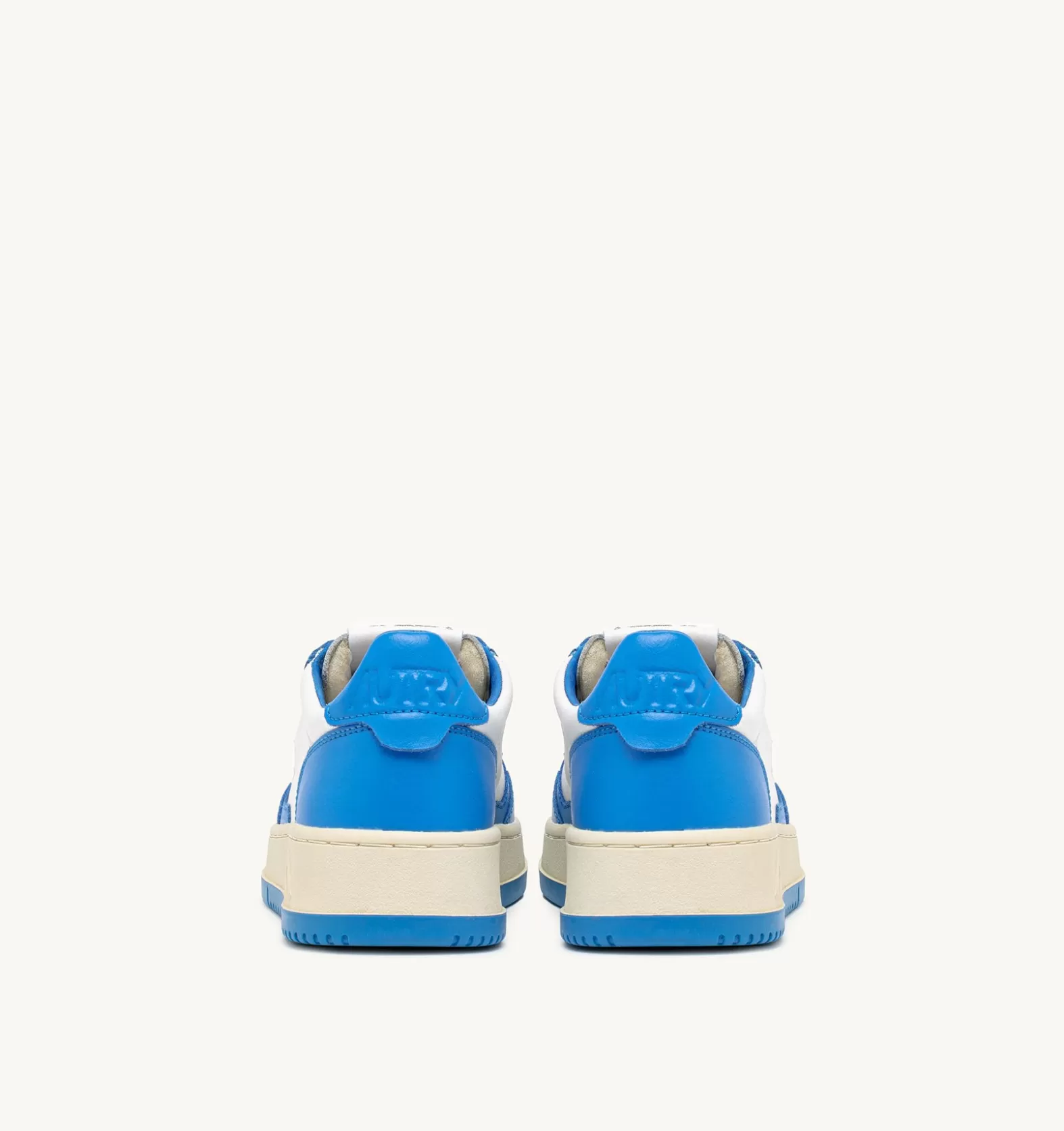 Medalist^AUTRY Medalist Low Sneakers In Two-Tone Leather Color White And Azure