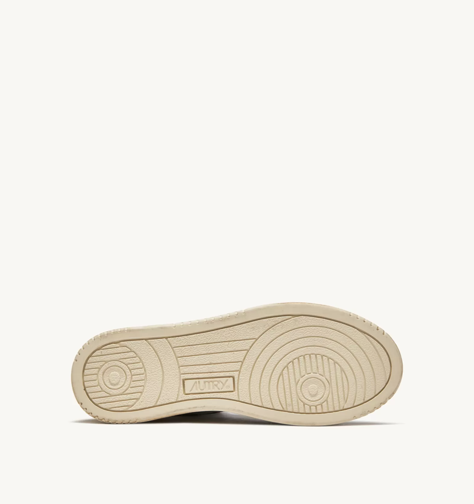 Super Vintage^AUTRY Super Vintage Mid Sneaker In White, Brown And Honey Color Leather