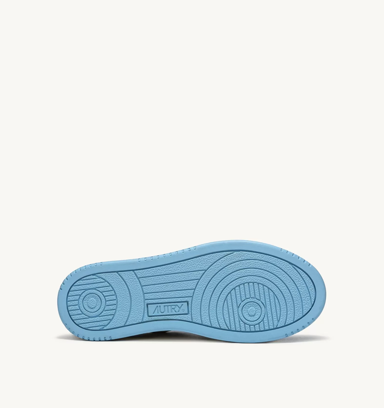 Medalist^AUTRY Two-Tone Medalist Low Sneakers In Leather Color White And Sea Blue
